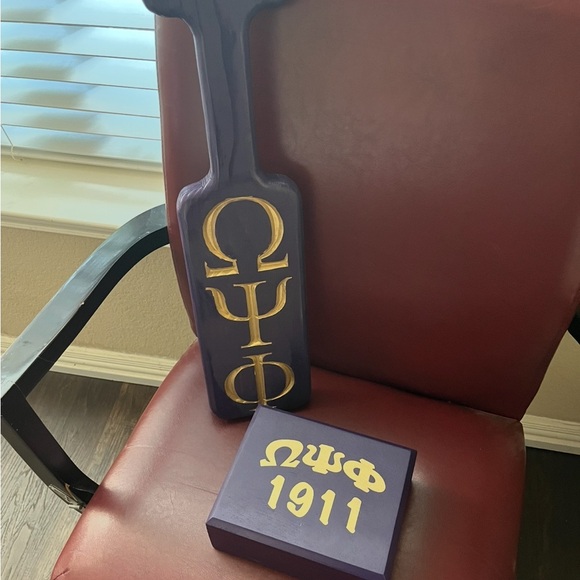 Other - Purple and Gold Greek Paddle and Box Set